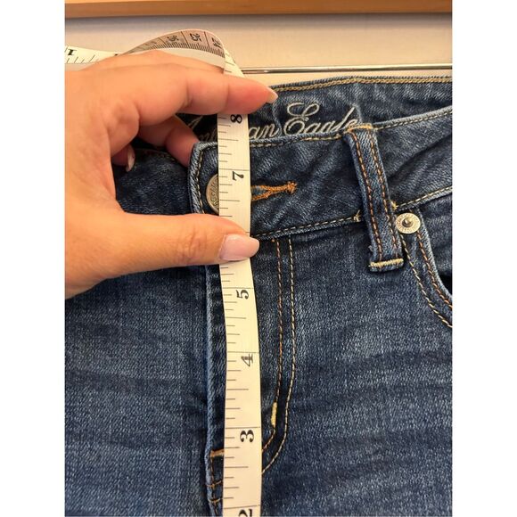 Y2K American Eagle Favorite Boyfriend Jeans size 6 Short Low-Rise - Picture 6 of 7